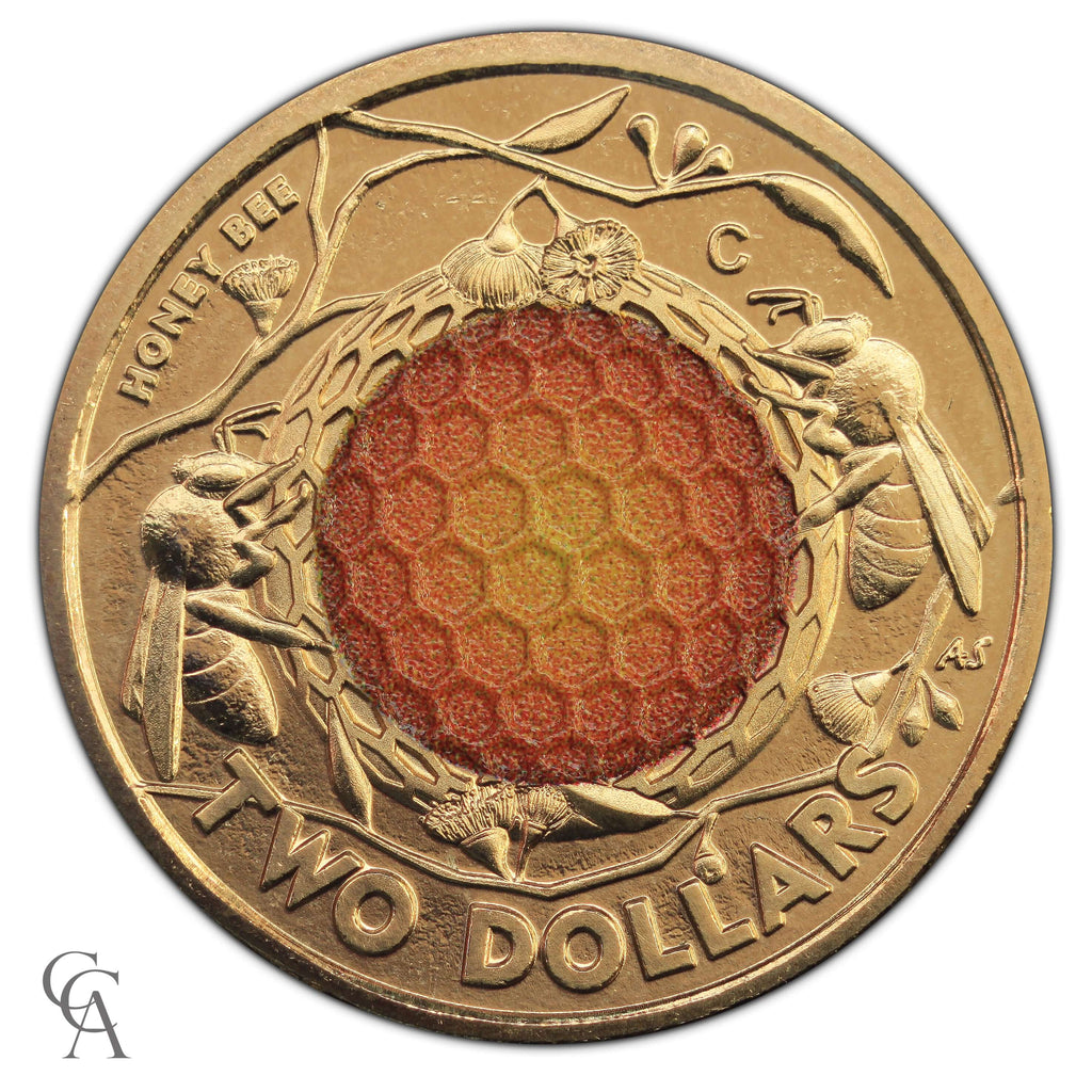 2022 Australian Honey Bee 'C' Mintmark $2 Coin