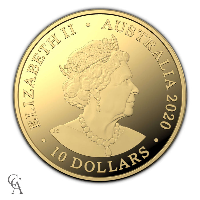 2020 $10 'C' Mintmark Gold Proof Coin - Eureka! Australia's Gold Rush