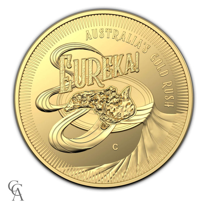 2020 $10 'C' Mintmark Gold Proof Coin - Eureka! Australia's Gold Rush