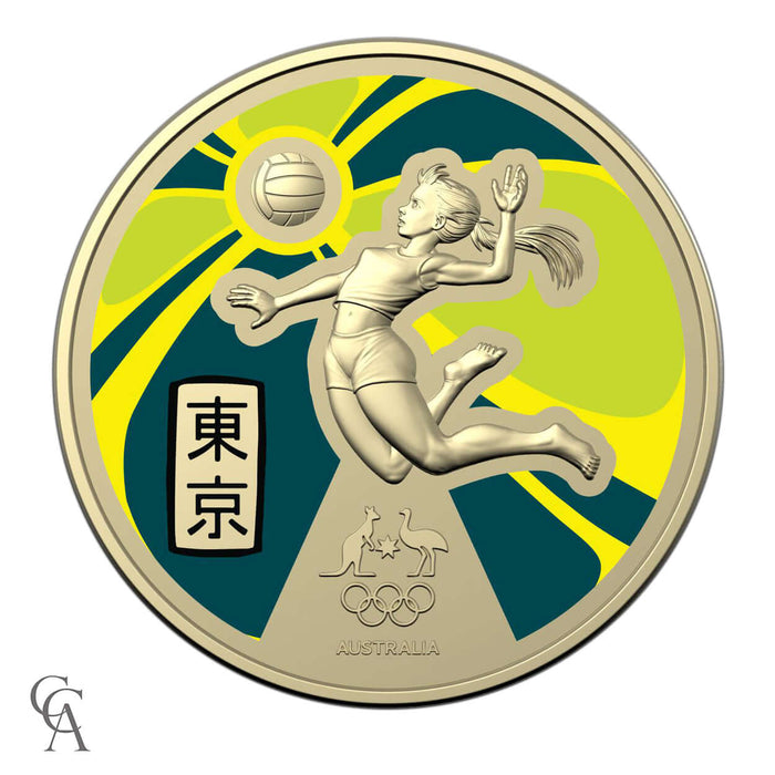 2020 $1 Australian Olympic Team Ambassador - Taliqua Clancy Coloured Frosted Uncirculated Coin