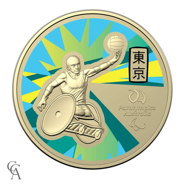 2020 $1 Australian Paralympic Team Ambassador - Chris Bond Coloured Frosted Uncirculated Coin