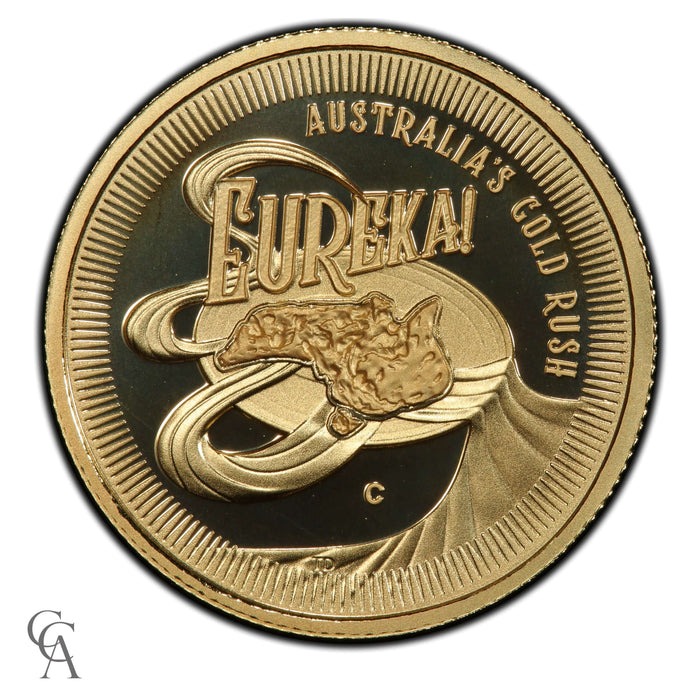 2020 $10 'C' Mintmark Gold Proof Coin - Eureka! Australia's Gold Rush