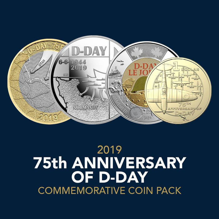 2019 75th Anniversary of D-Day 4-Coin Set