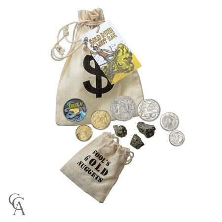 2020 Six Coin Circulating Gold Rush Loot Bag and Token